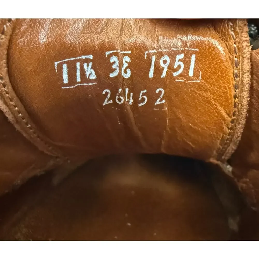 Allen Edmonds Wilbert Leather Derby Shoes Mens 11.5 3E Split Toe Made USA